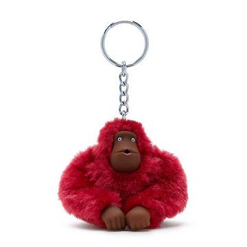 Kipling Sven Small Monkey Keychain Aksesuar Bordo | TR 1197VR